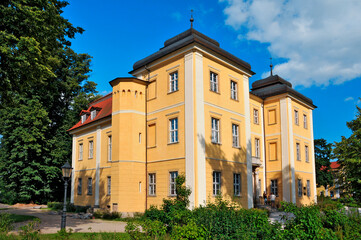 Baroque Palace from 17th century. Lomnica, Lower Silesian Voivodeship, Poland