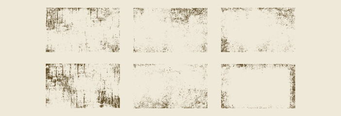 Set of Abstract dirty grunge grain texture, vintage style. Vector illustration.