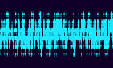 Abstract blue halftone dot texture, vector background