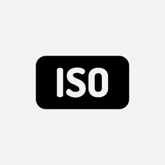 Iso icon in solid style about camera, use for website mobile app presentation