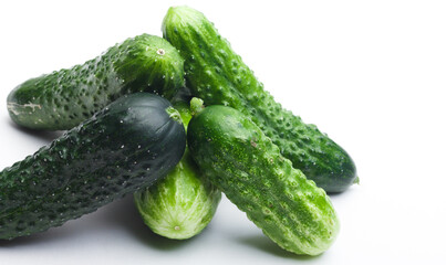 cucumber isolated on white background