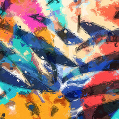 Naklejka premium Beautiful abstract oil painting texture illustration
