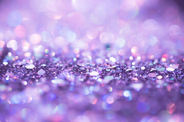 Purple bokeh lights, overlay or background. Soft focus effect