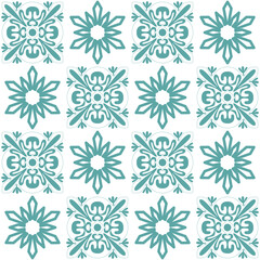 Azulejo seamless pattern stylish trendy ceramic tile design element for kitchen