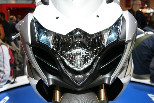 Milano, Italy - 2021 11 27: Eicma Milano Bike Expo Suzuki Front