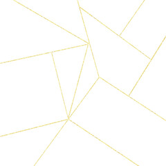 Luxury and minimal gold design elements, geometrical shapes made from metallic material, golden line art covers, frame with yellow color accent, glossy glitter for framing - 529388487
