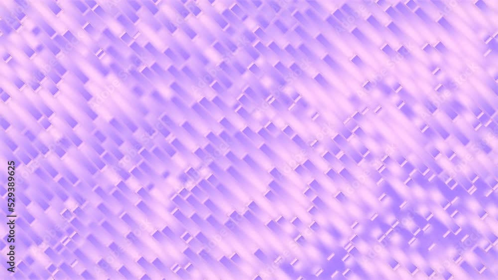 Aufkleber Wavy motion pattern with trendy gradient 3d rendering loop animation background