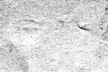 Grunge texture of a rough background with noise, grain, dents. Abstract monochrome background. Vector illustration. Overlay template.