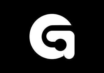 Capital initial letter logo sign Symbol G