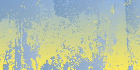 Obraz premium Spotted ragged background of yellow-blue spots. Creative spotted background. Vector graphics