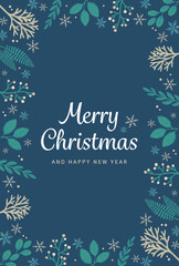 クリスマスのフレーム素材