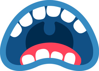 Funny Cartoon Monster Mouth © Mykola Syvak