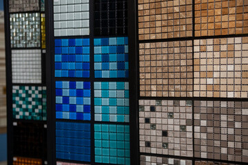 Department in  hardware store with mosaics