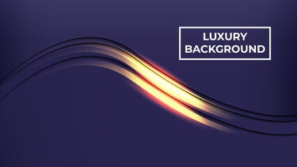 Luxury background and the shape of the shining waves, easy to edit
