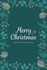 クリスマスのフレーム素材