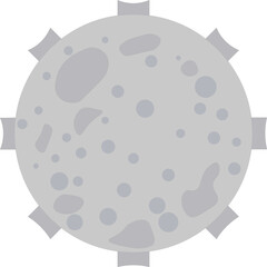 Cartoon planet vector. full color planet illustration