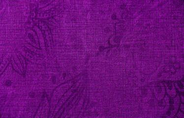 Background from decorative plaster with abstract patterns and stains. Fancy red and pink decoration wall texture, creative purple surface background. Finishing coating for building cladding.