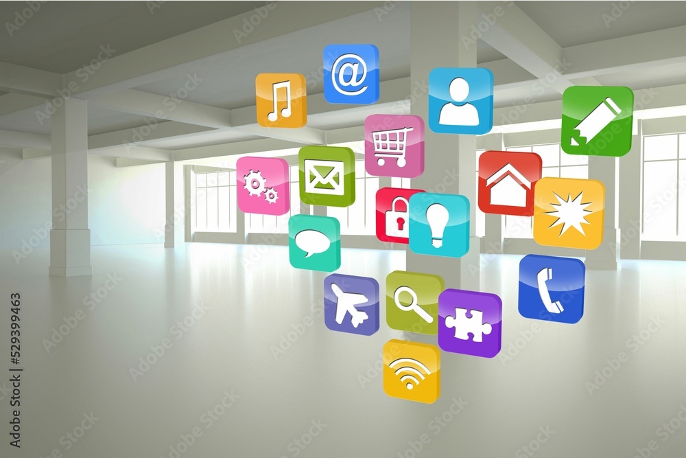 Poster computing application icons