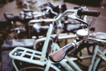 Fototapeta premium Bikes in amsterdam