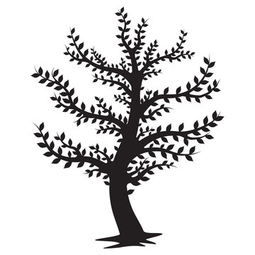 Family Tree template, Color isolated Vector illustration of kawaii cartoon.