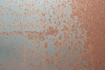 Rust background on sheet steel. Rusty aged industrial material concept
