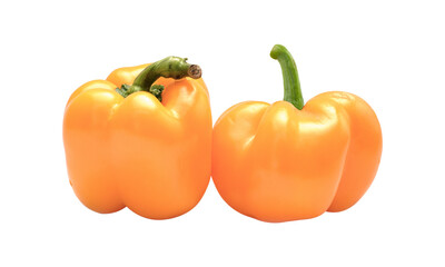 Bell pepper isolated on transparent background - PNG format.