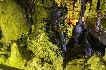 Stalactite cave in Crete, Zeus birthplace