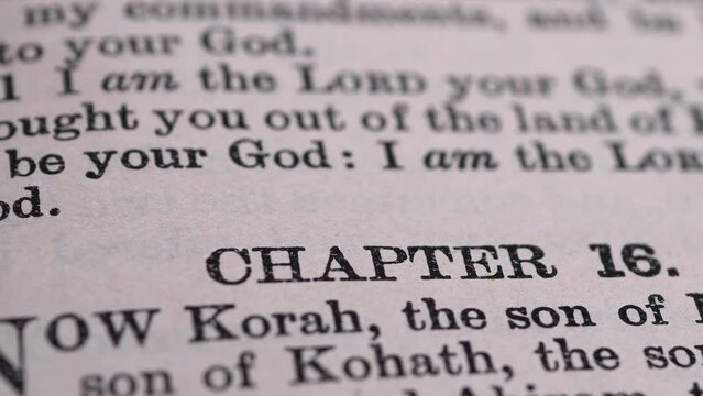 Close up of Old Holy Bible