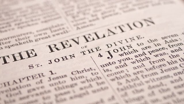 Close up of Old Holy Bible