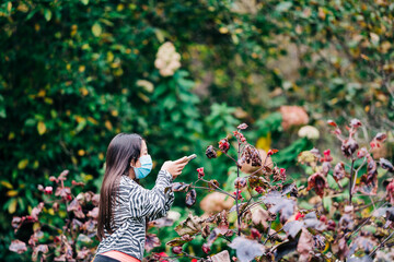 girl playing in the park