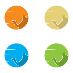 creative camel logo with slogan template