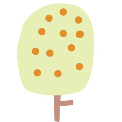 Fototapeta premium tree hand drawing vector illustration