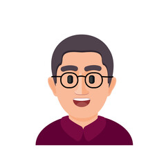 Emojis for women and men. Face in the style of emoji. vector illustration. Talking person of self-expression, an avatar for a video blog. Memoji stickers. Profile Picture Avatar cartoon character 