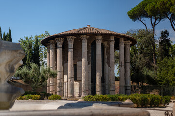 Fototapeta premium Temple of Hercules (Tempio di Ercole Vincitore) is located on the territory of the Bull Forum.