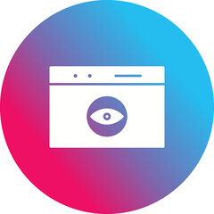 Unique Web Visibility Vector Icon