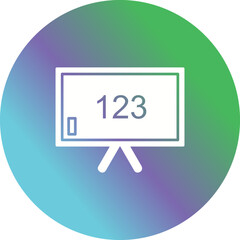 Unique Classroom Board Vector Icon