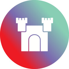 Unique Castle Vector Icon