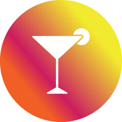 Unique Cosmopolitan Vector Icon