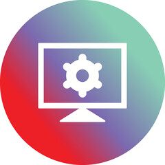 Computer Settings Vector Icon