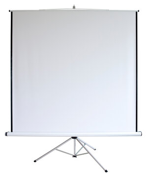 Blank portable projector screen