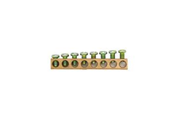 copper busbar for supplying high-power electricity to a production line or machine in an industrial...