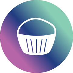 Chocolate Muffin Vector Icon