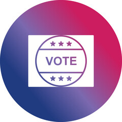 Vote Sticker Icon