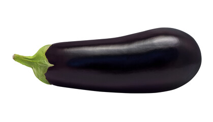 Eggplant aubergine isolated on PNG transparent background - 529420424