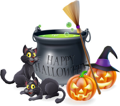 Happy Halloween Cartoon Illustration