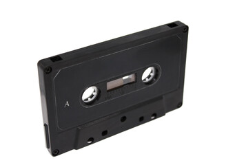 Obraz premium vintage black audio cassette mock-up