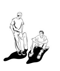 Skate style illustration