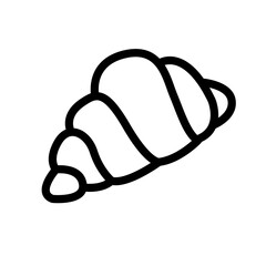 Croissant icon template