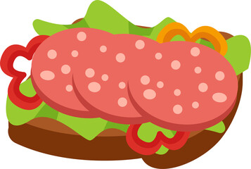 Sausage sandwich Food icon