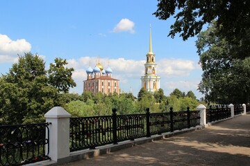  View of the Ryazan Kremlin from the embankment of the river Trubezh